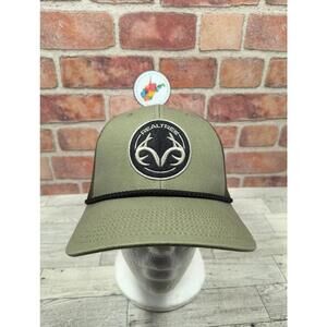 Realtree Structured Meshback Felt Patch Modern Trucker Cap Snapback NWOT